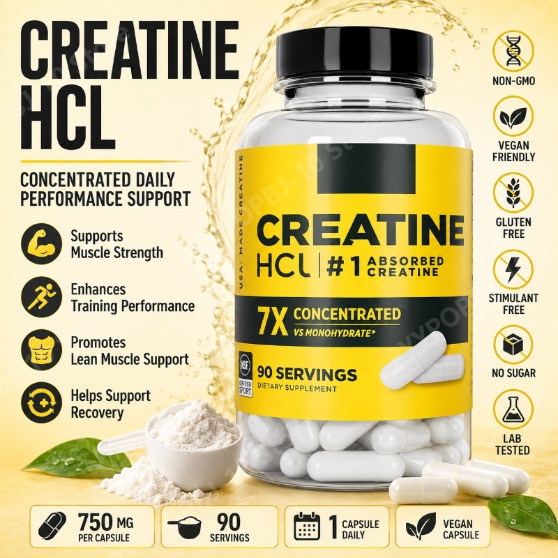 Fitness With Nutrition - Creatine HCl 750mg 90 Capsules Fitness