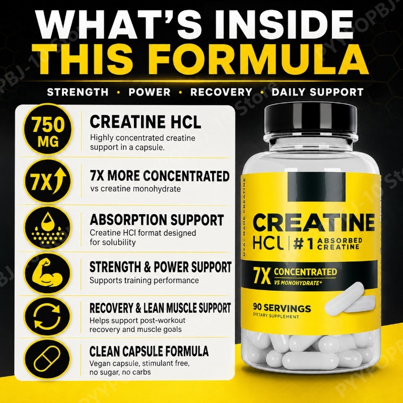 Creatine HCl 750mg 90 Capsules - Fitness With Nutrition ulasan dan harga