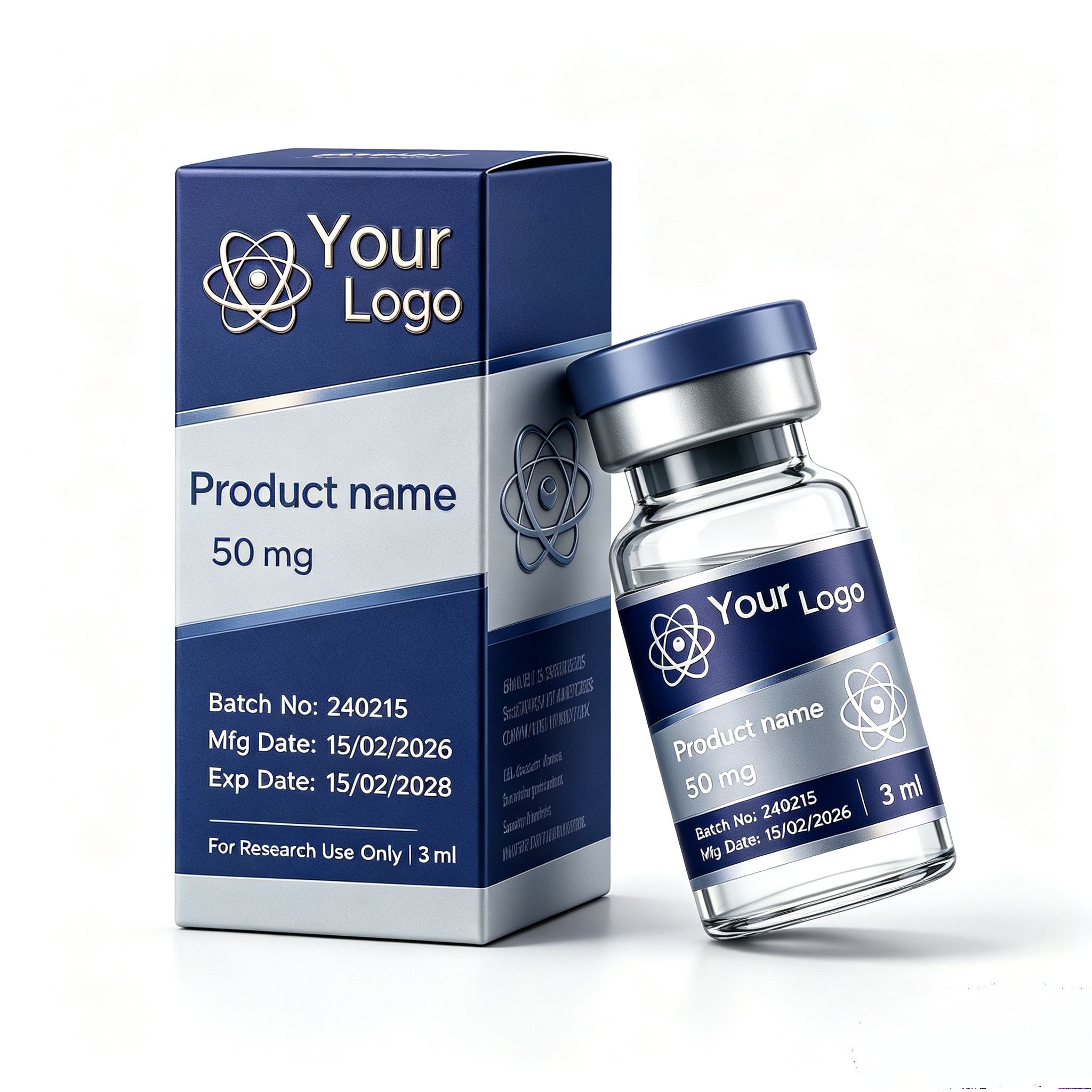 Custom Peptide Vial Waterproof - Fitness With Nutrition ulasan dan harga