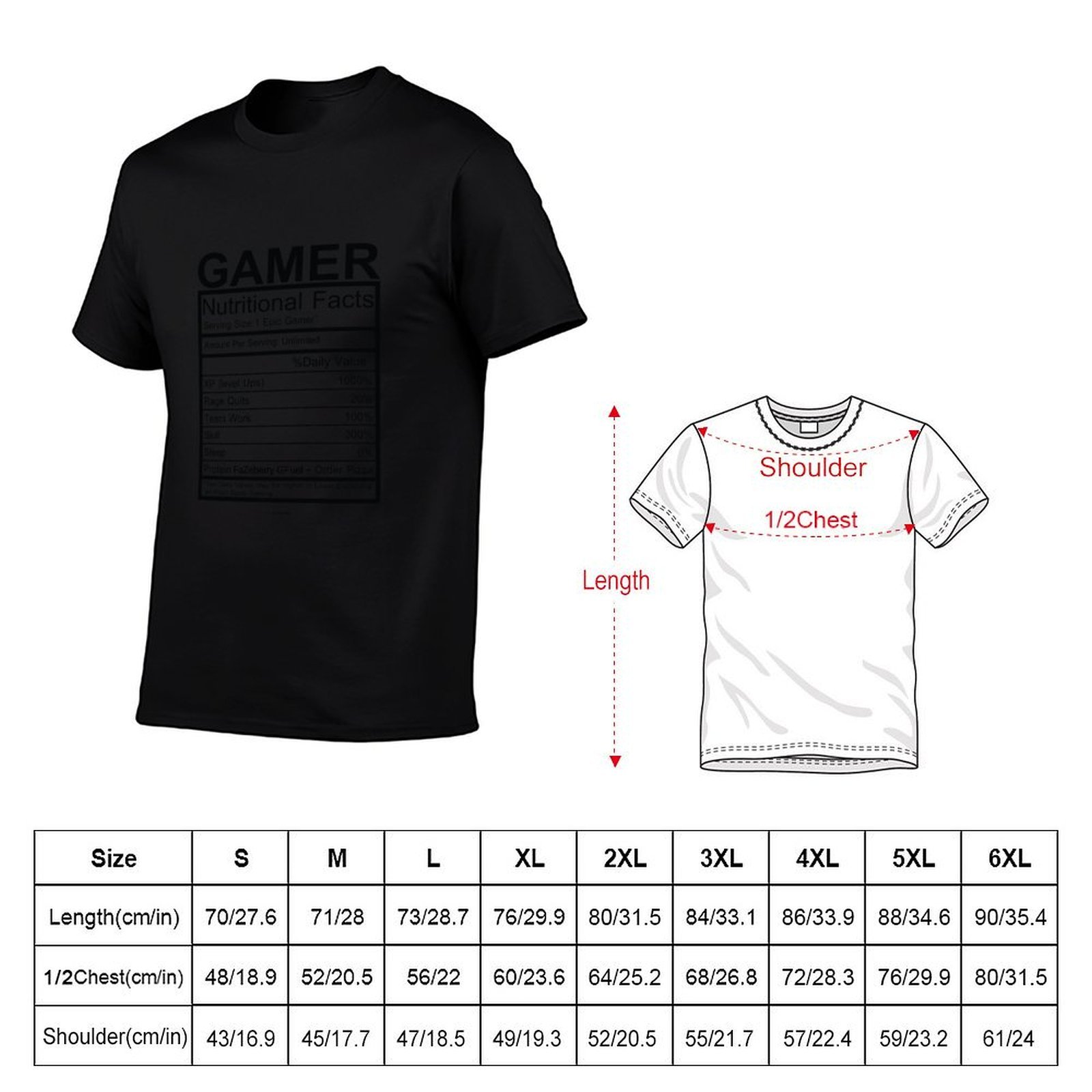 Gamer Nutritional Facts Chart  - Fitness With Nutrition ulasan dan harga