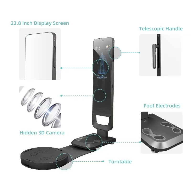 Smart Fitness Mirror Body Scan - Fitness With Nutrition ulasan dan harga