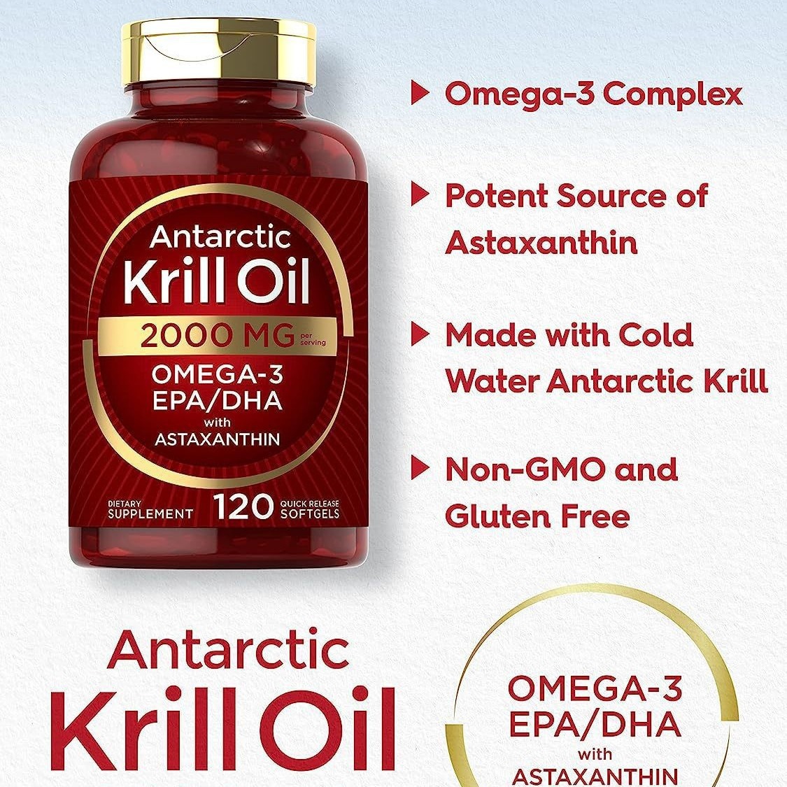 Krill oil soft capsules supple - Fitness With Nutrition ulasan dan harga